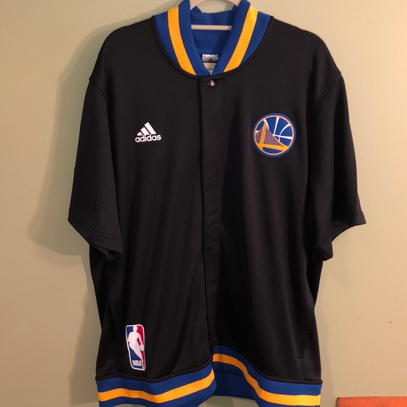 warriors adidas warm up jacket